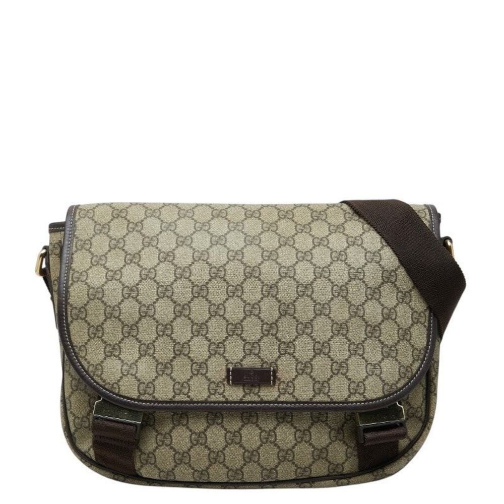 Gucci GG Supreme Shoulder Bag Beige